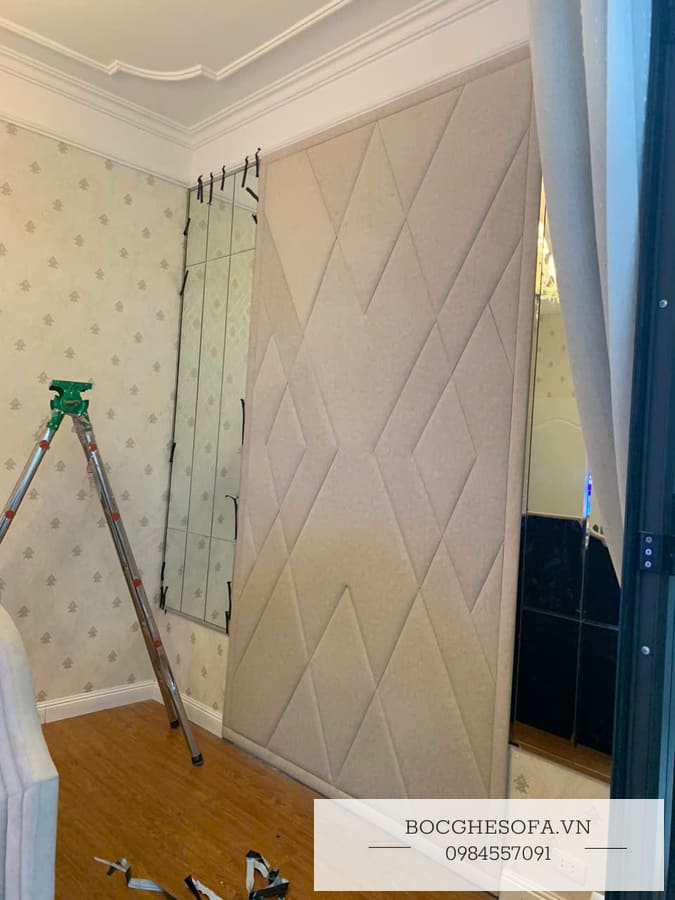 vách ốp tường đầu giường