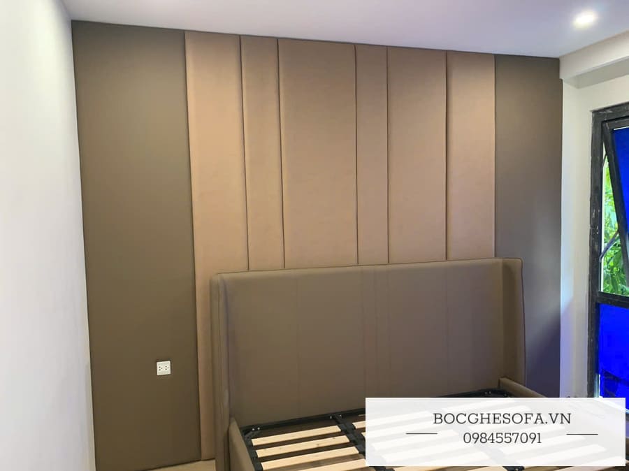 Tấm ốp da đầu giường xinh