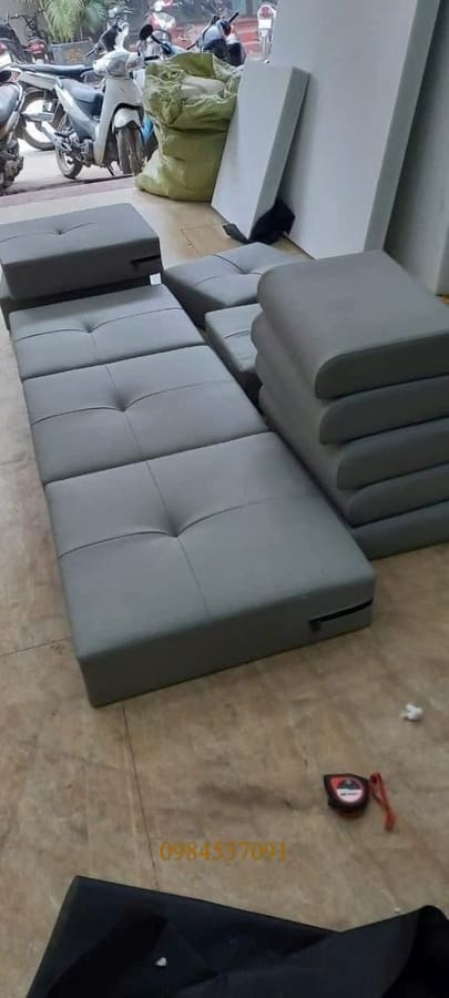 May đệm ghế salon da